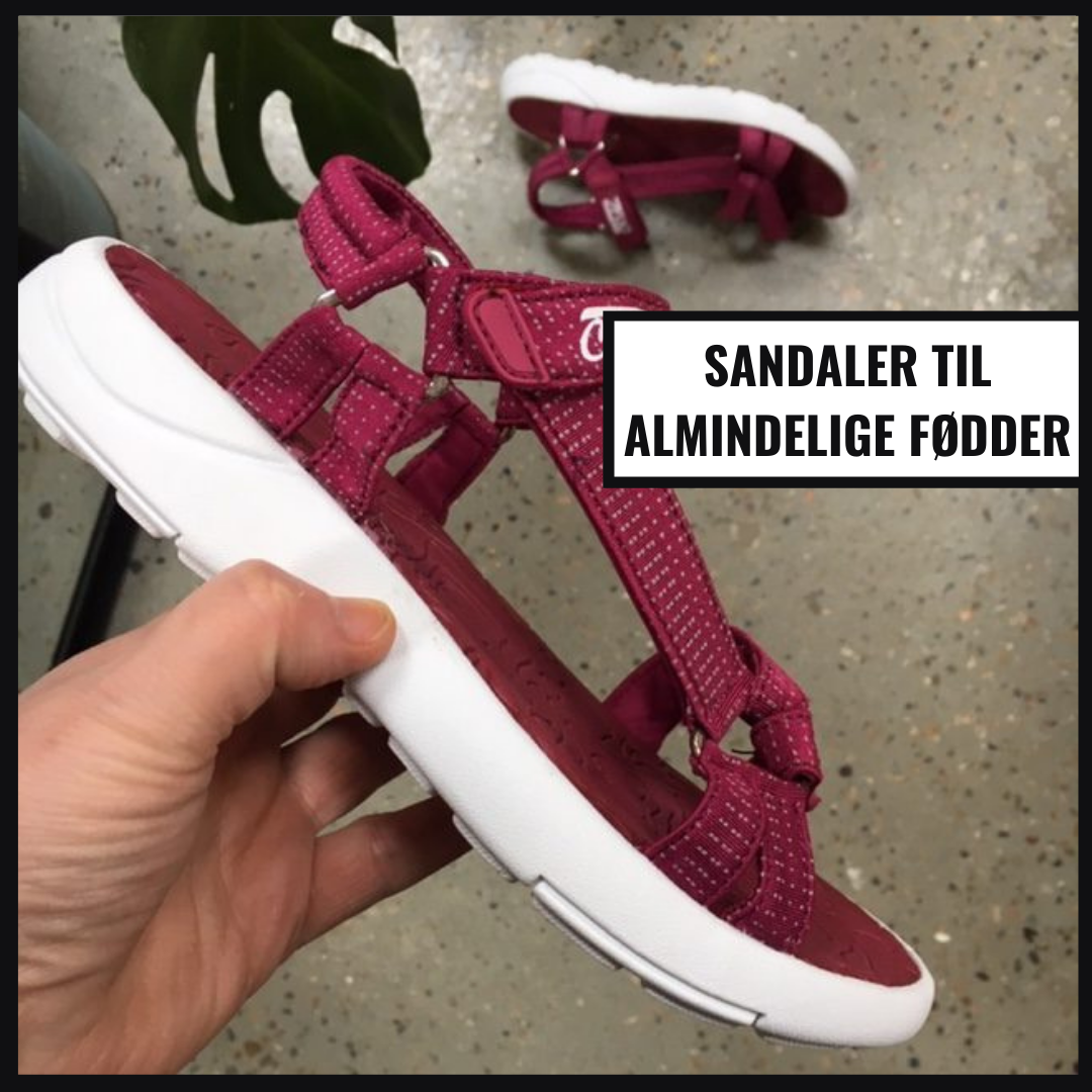 Sandaler för vanliga fötter
