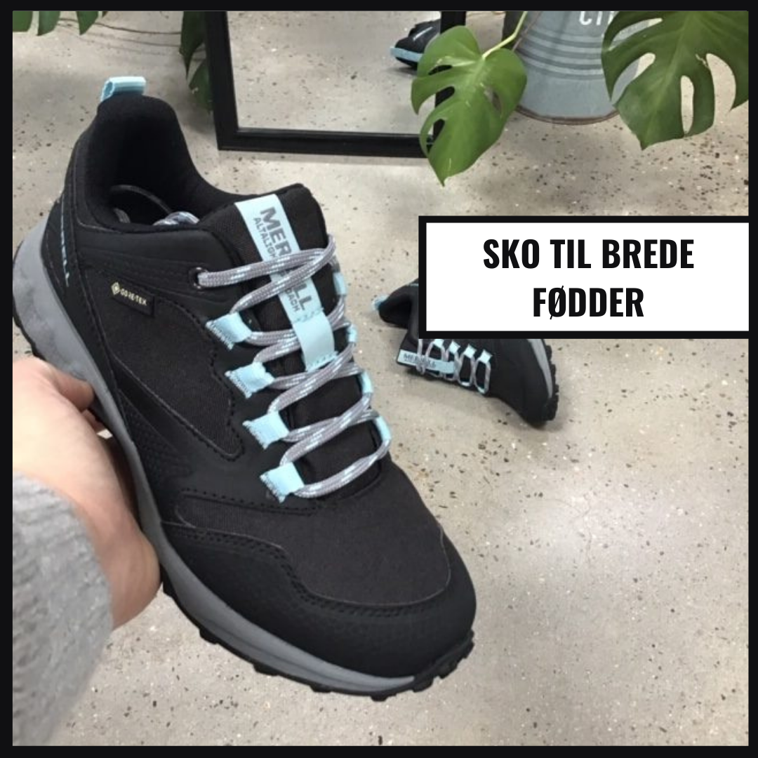 Skor för breda fötter