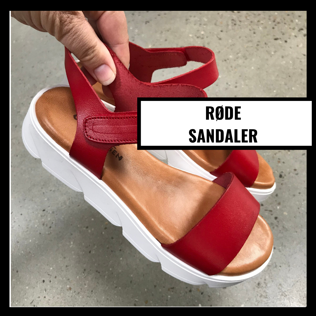 Röda sandaler