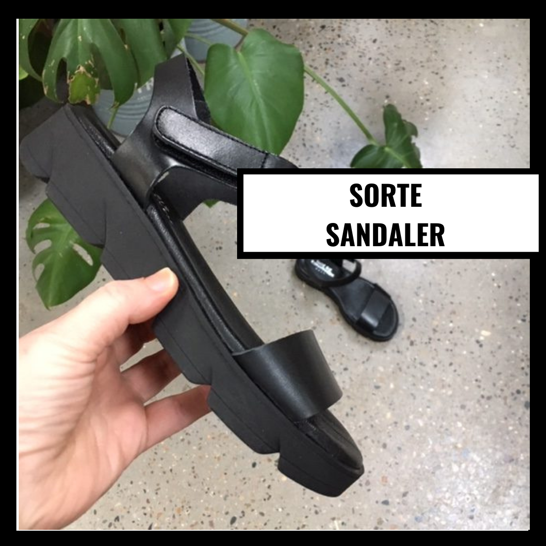 Svarta sandaler