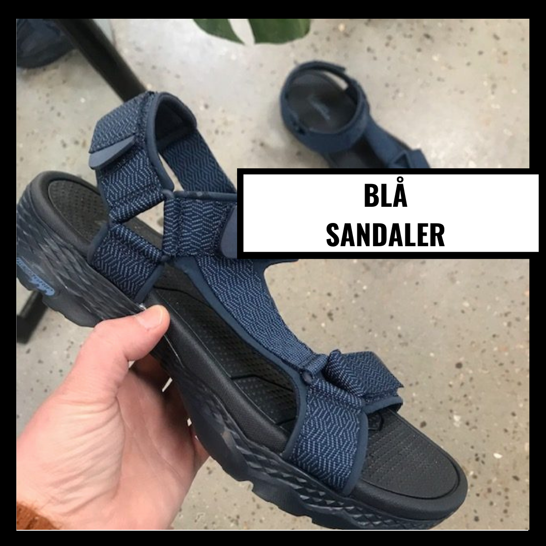 Blå sandaler