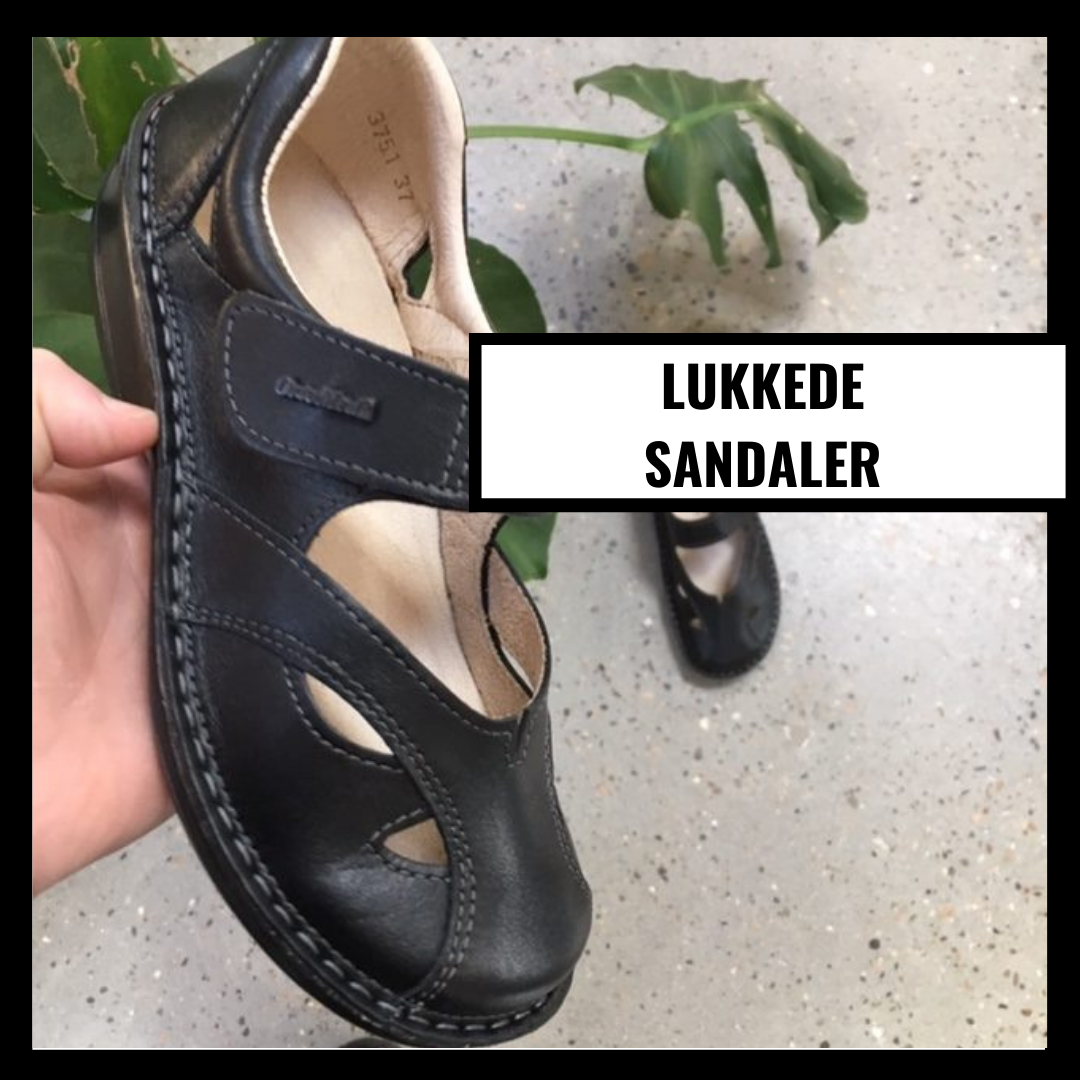 Stängda sandaler