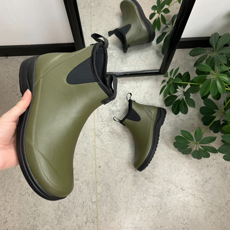 Grön lyxig gummistövel med hålfotsstöd från Green Comfort