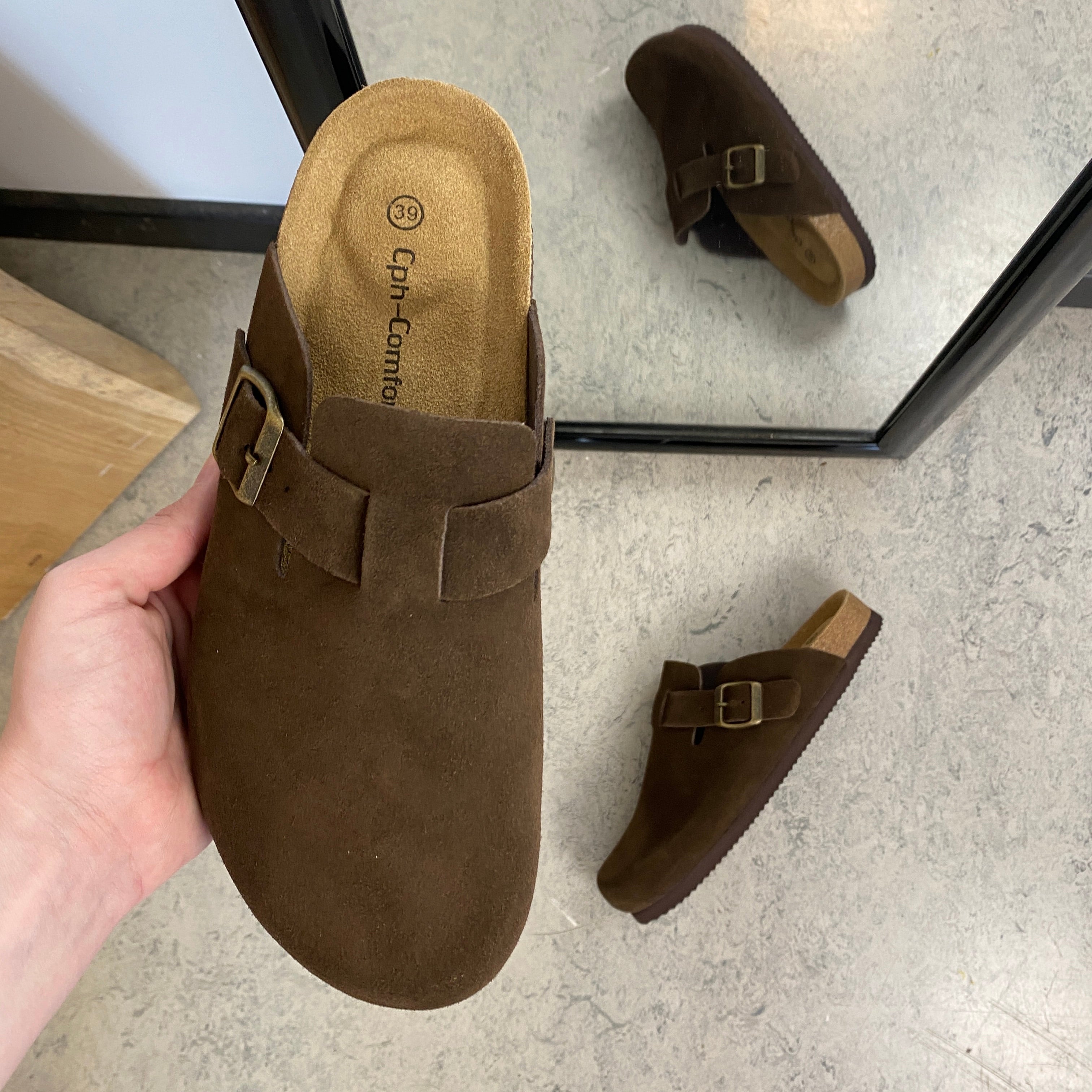 Mörkbruna clog-sandaler från Cph-Copenhagen