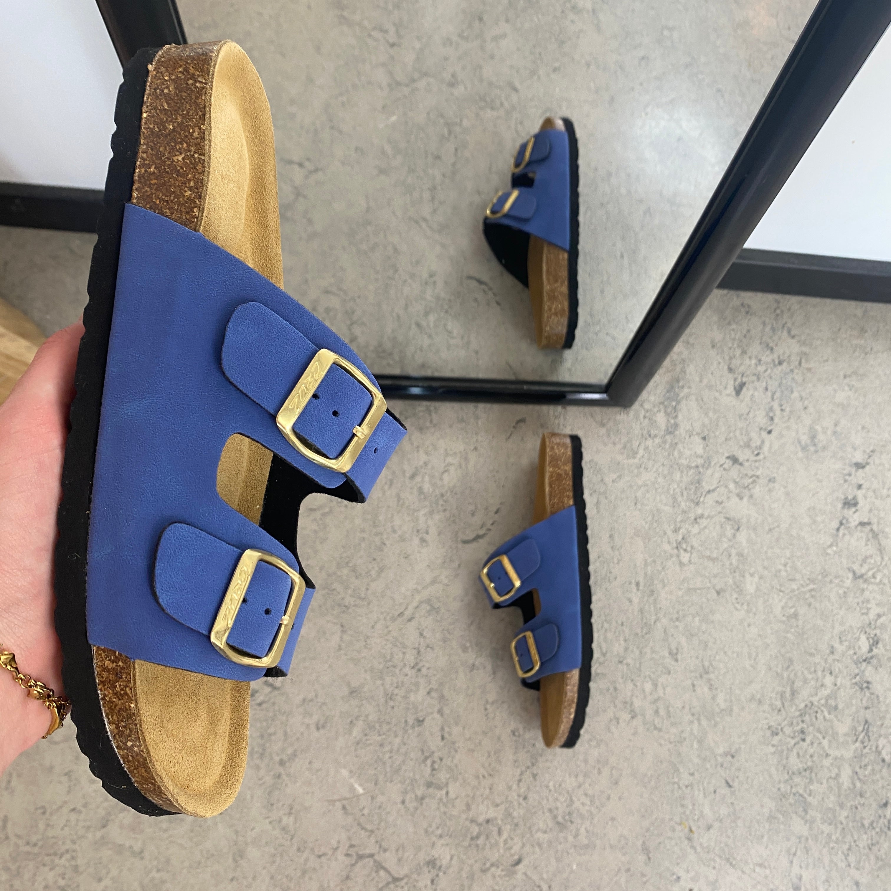 Cruz slip-on sandal – blå
