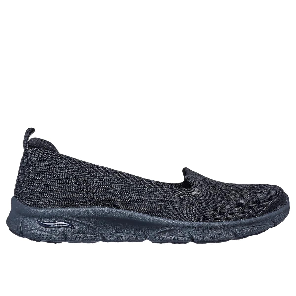 Svart ballerina med Arch Fit från Skechers