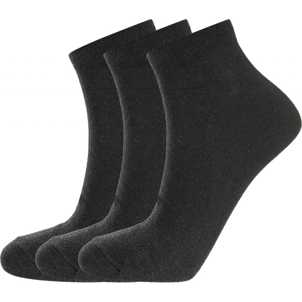 3-pack lågskurna strumpor i svart
