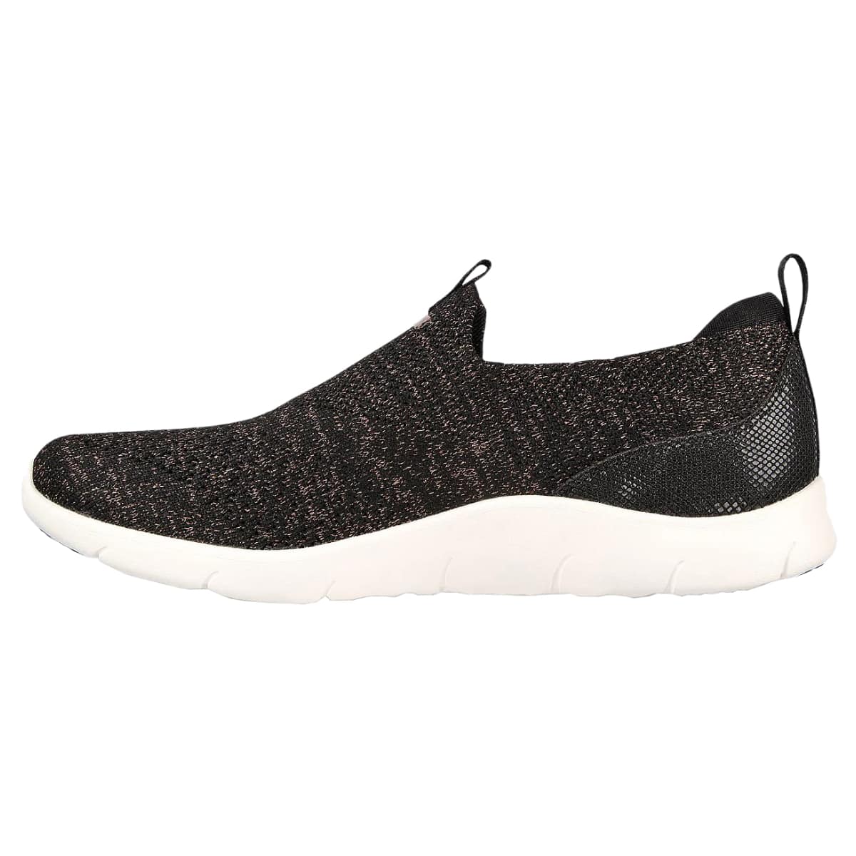 Mörka damskor med färgdetaljer från Skechers
