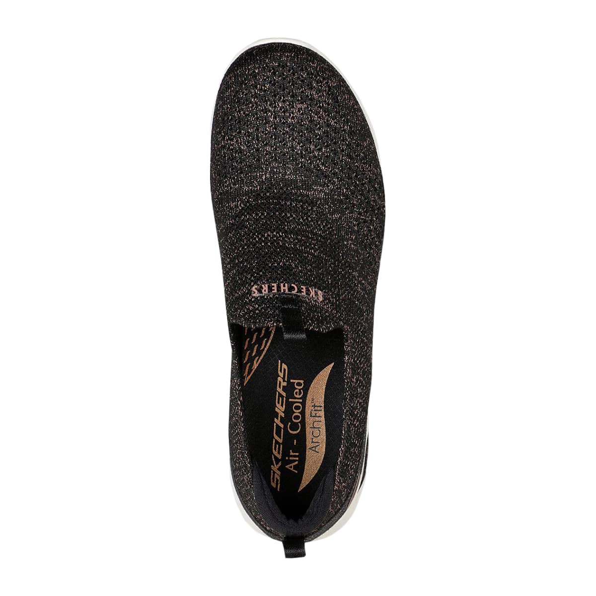 Mörka damskor med färgdetaljer från Skechers