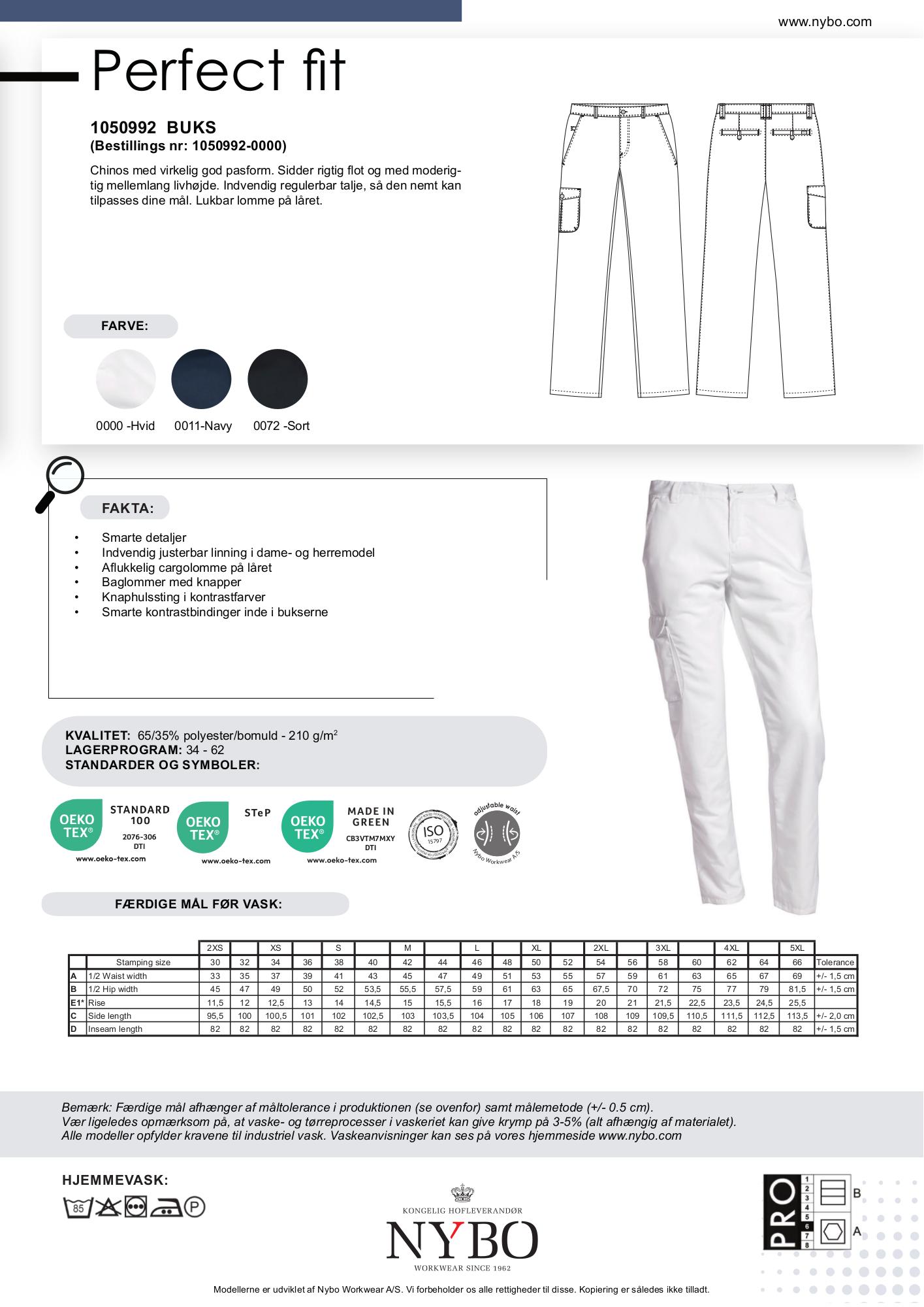 Nybo Vita Dambyxor - Perfect Fit, Bra Passform, Mellanhög och Justerbar Midja