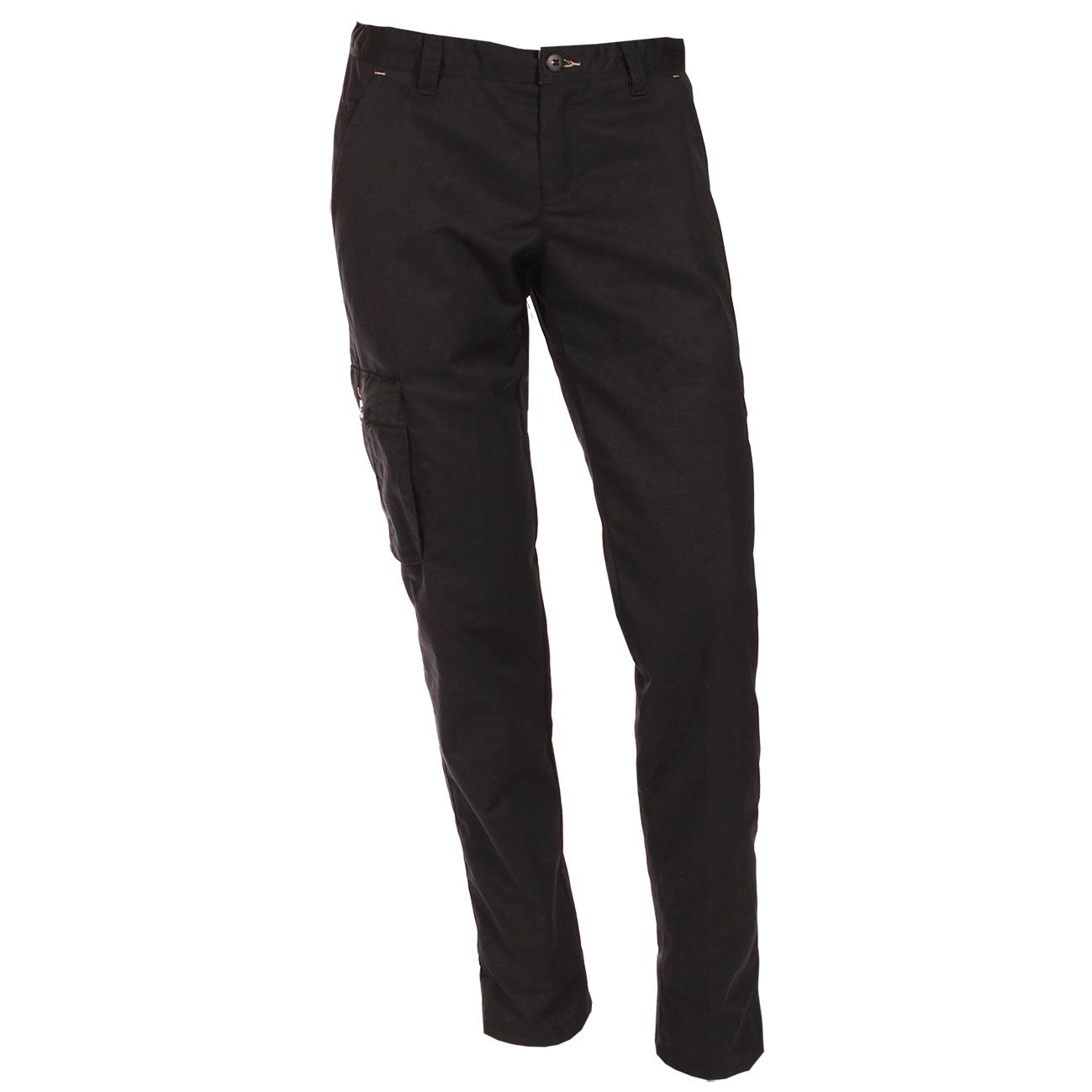 Nybo Svarta Dam Perfect Fit Chinos, Bra Passform, Justerbar Midja, Slitstark