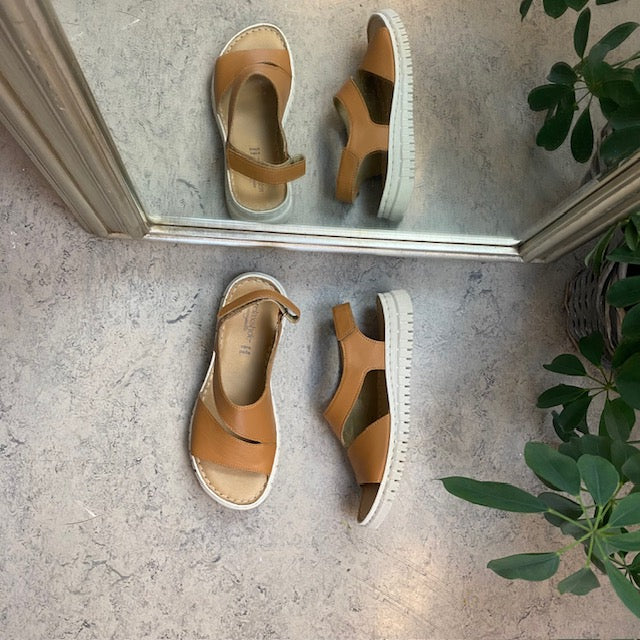 Mjuk brun lädersandal från Relaxshoe
