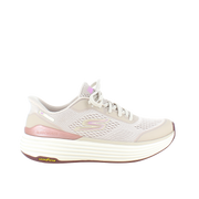 Beige Skechers slip-in med Max Cushioning-sula