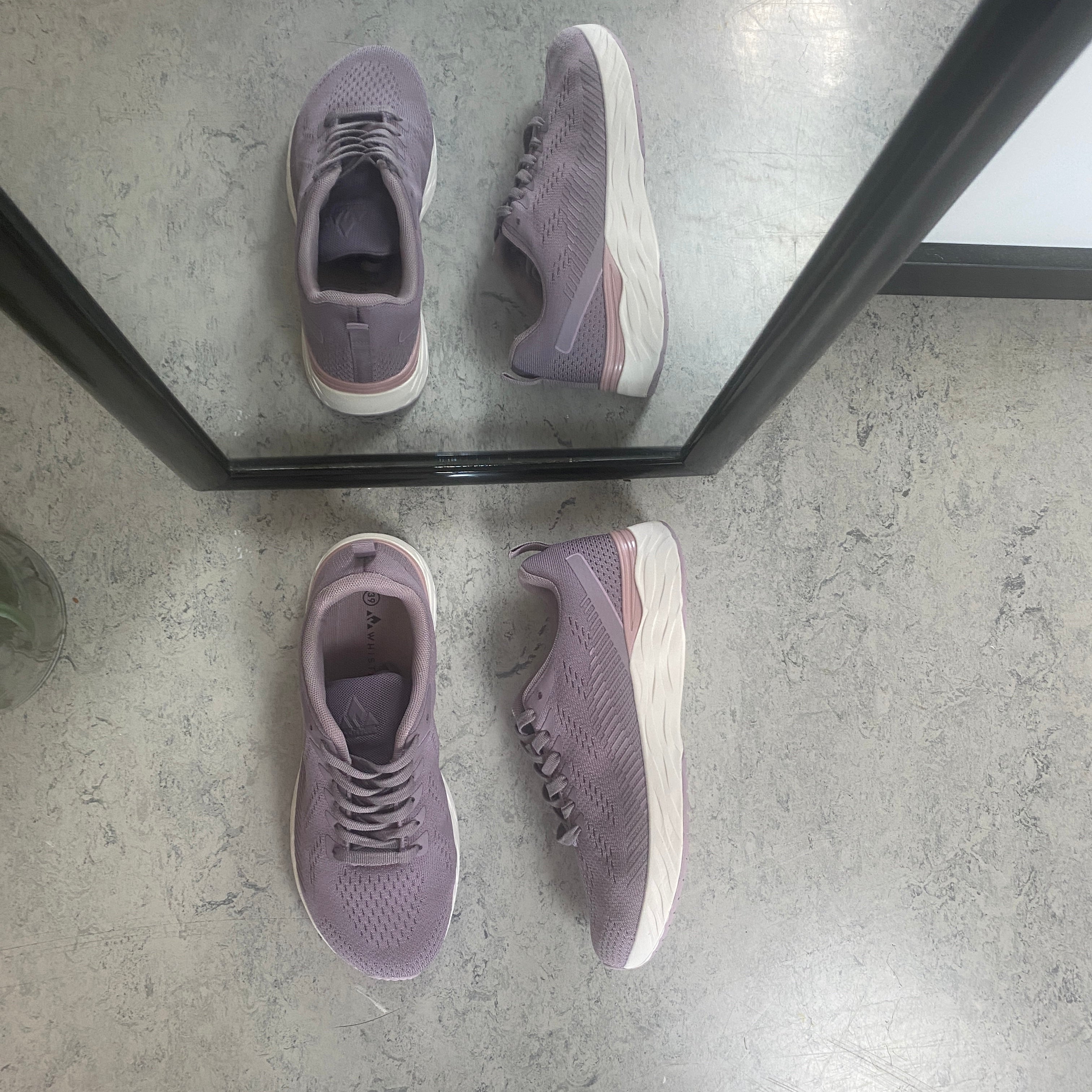 Linares W Wide Fit Shoe – mörkrosa lättviktsko med extra bredd