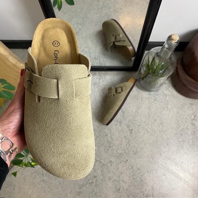 Gråbrun clog-sandal från Cph-Copenhagen