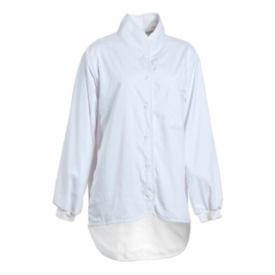 Nybo Vit Unisex Move Cardigan – Långärmad med Supermjukt Fleecefoder