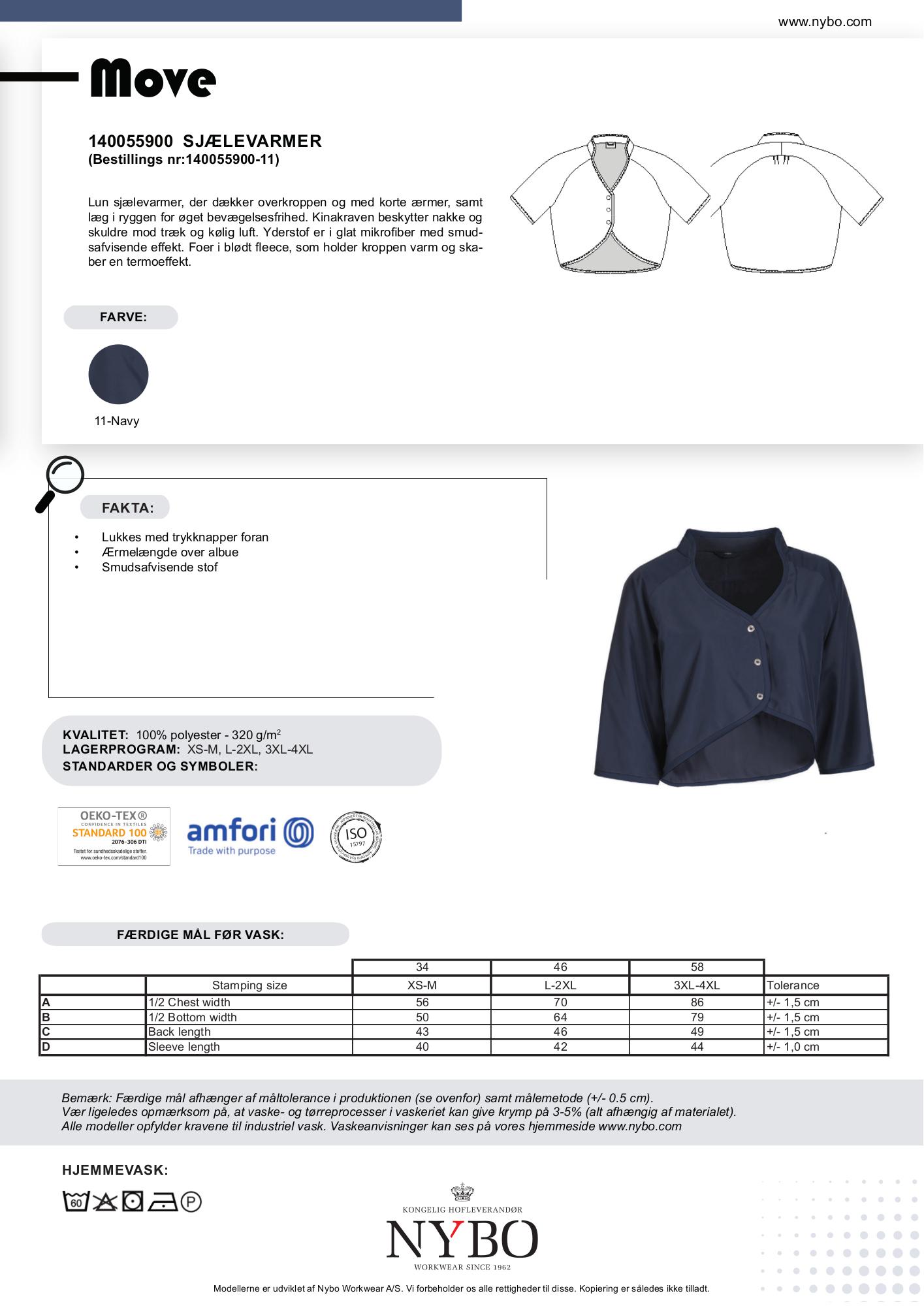 Nybo Navy Unisex Move Kortärmad Värmeväst, Smutsavvisande, Fleecefoder