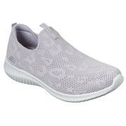 Lavendelfärgad toffel i stickat från Skechers