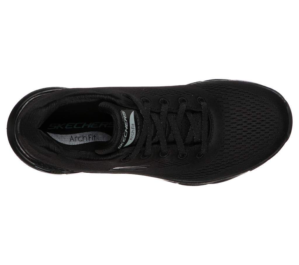 Svarta snörskor med Arch Fit från Skechers