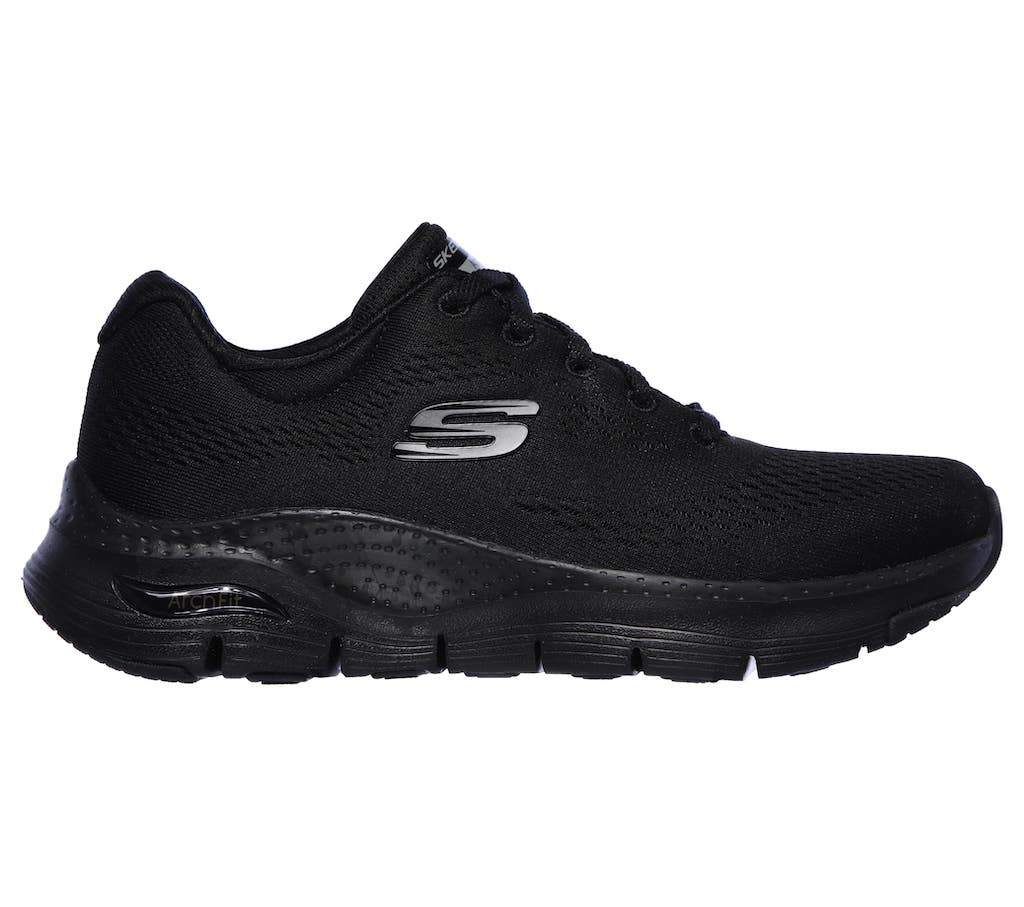 Svarta snörskor med Arch Fit från Skechers