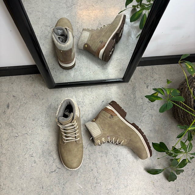 Whistler beige vinterstövel med lätt foder och smarta detaljer