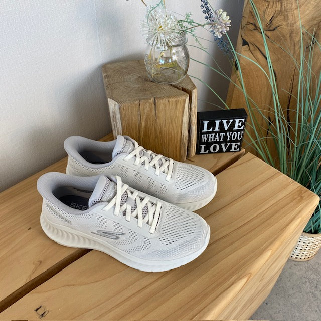 Vita Skechers Slip-Ins för herr