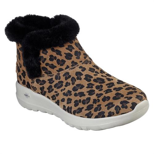 Låg stövel med leopardmönster från Skechers