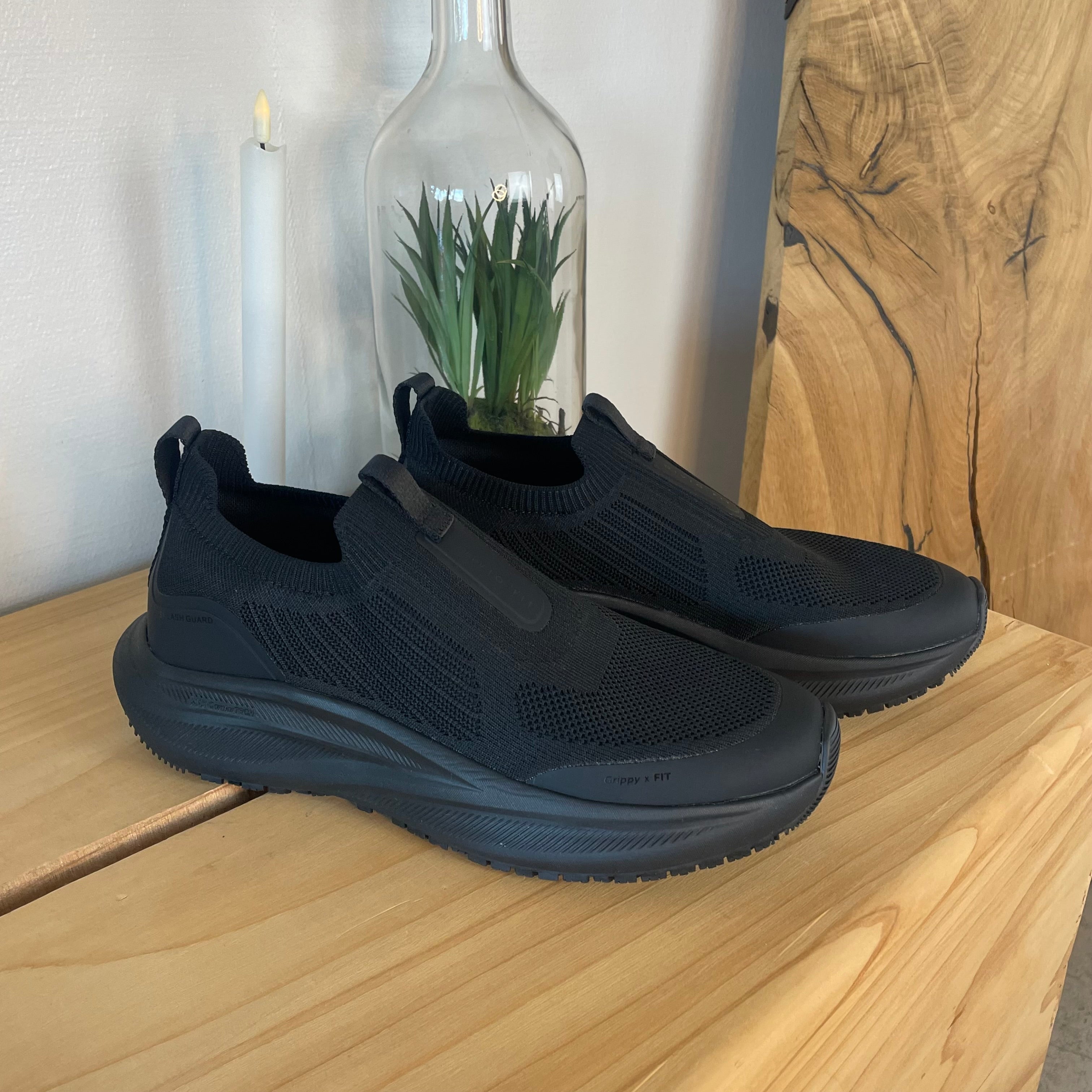 Slip-on arbetsskor med maximal komfort & halkfri sula