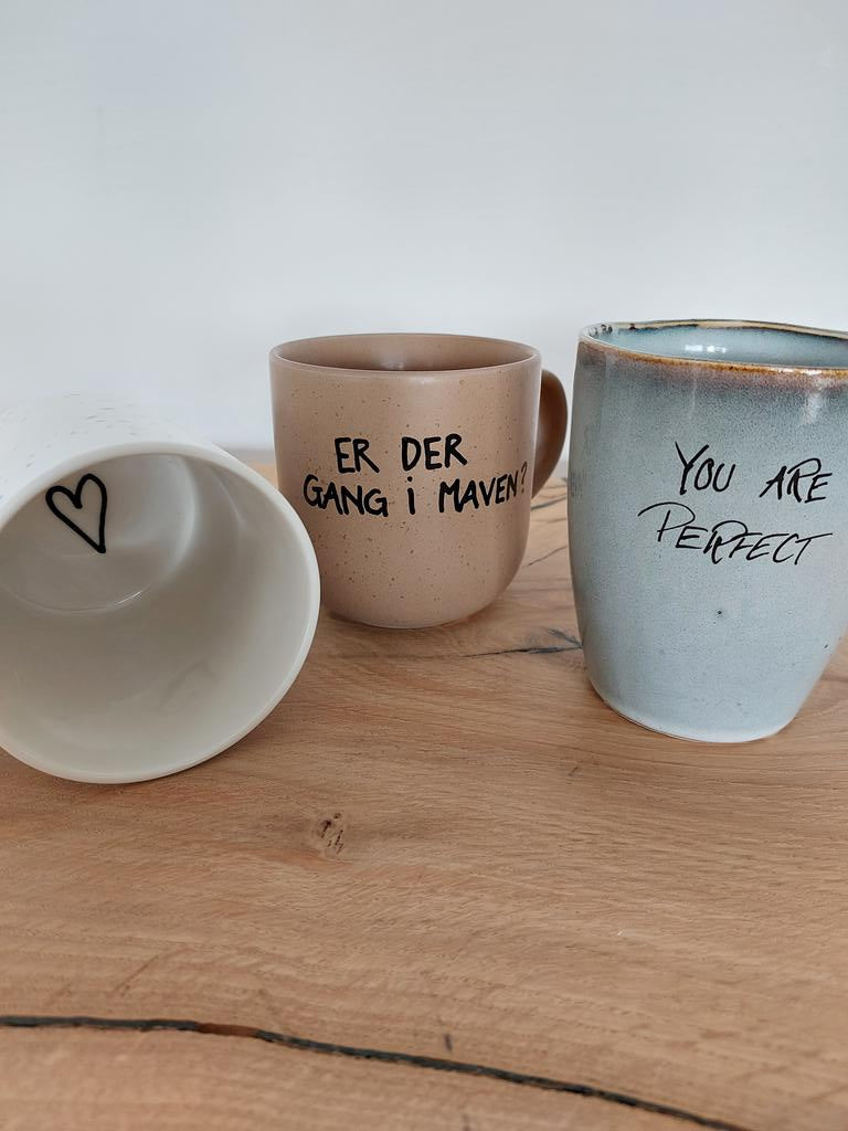 Grå kaffekopp "Till dig"