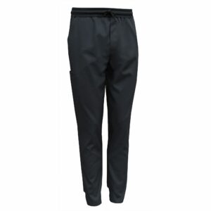 Nybo Svart Herr Garçon Street-Pants, Kort, Ribbad, Resår, Komfort