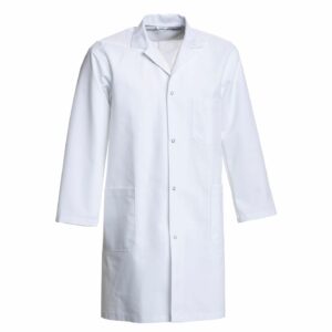 Nybo Vit Herr Heartbeat Kittel, Revers, Slitstark, Justerbar