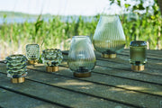 LED-lampa med bubblor – vackert grönt glas i kompakt design