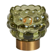 LED-lampa med bubblor – stilren belysning i grönt glas