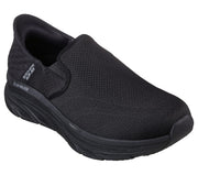Svarta stugtofflor för herr med hands-free slip-in