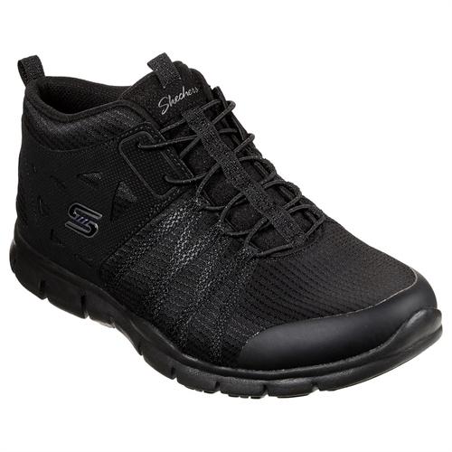 Svart slip-onstövel från Skechers