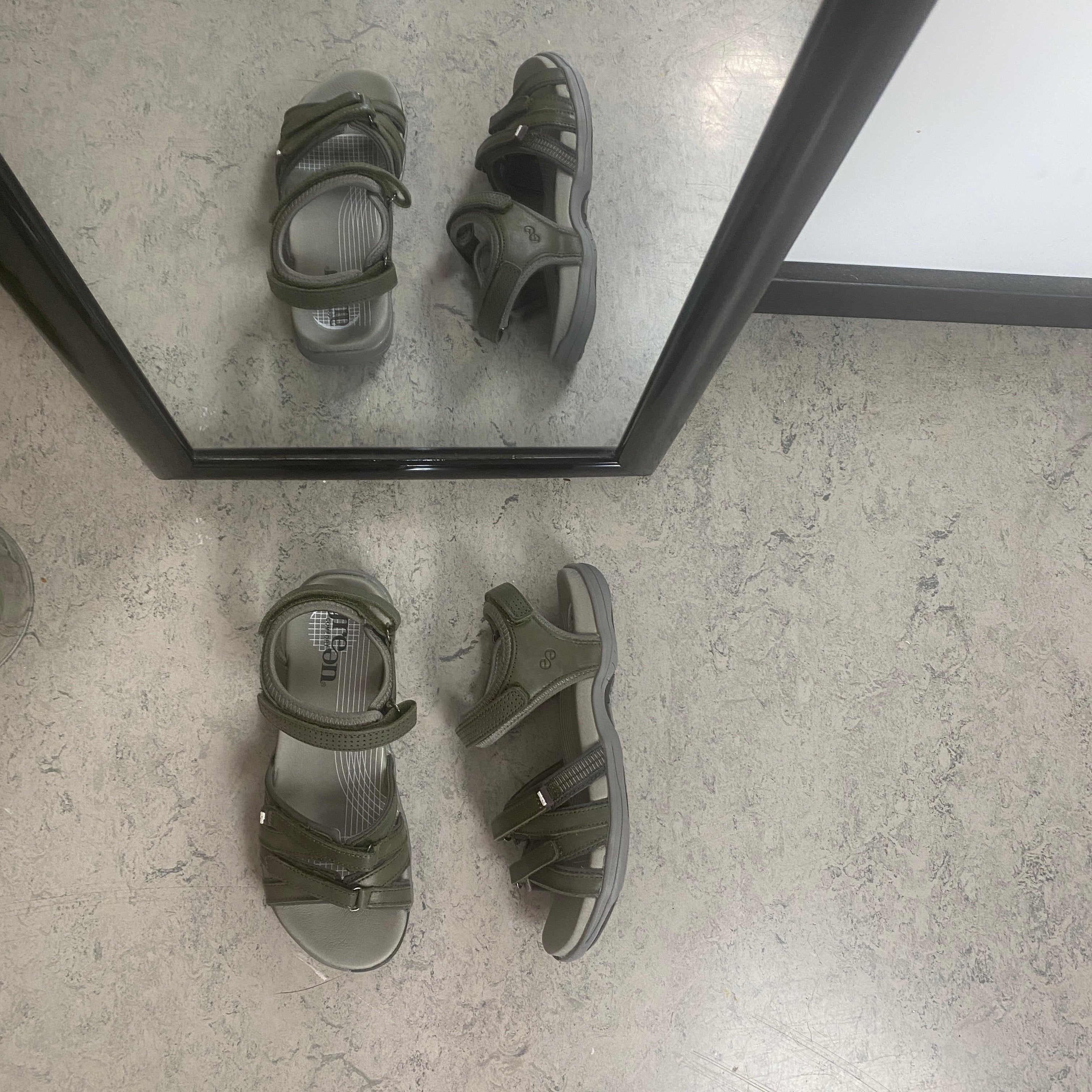 Green Comfort Corsica sandal – olivgrön