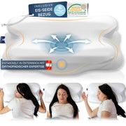 Ortopedisk huvudkudde – ergonomisk memory foam med 2 höjder