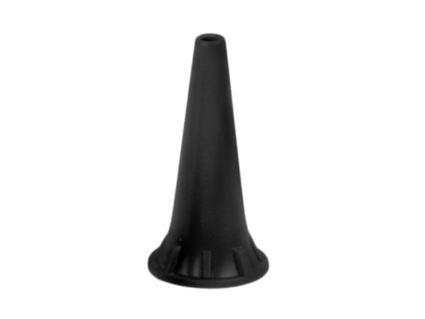 Öronspekulum för otoskop 2,5 mm svart — 250 st