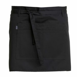 Nybo svart unisex-förkläde Pick-up med ficka, one size