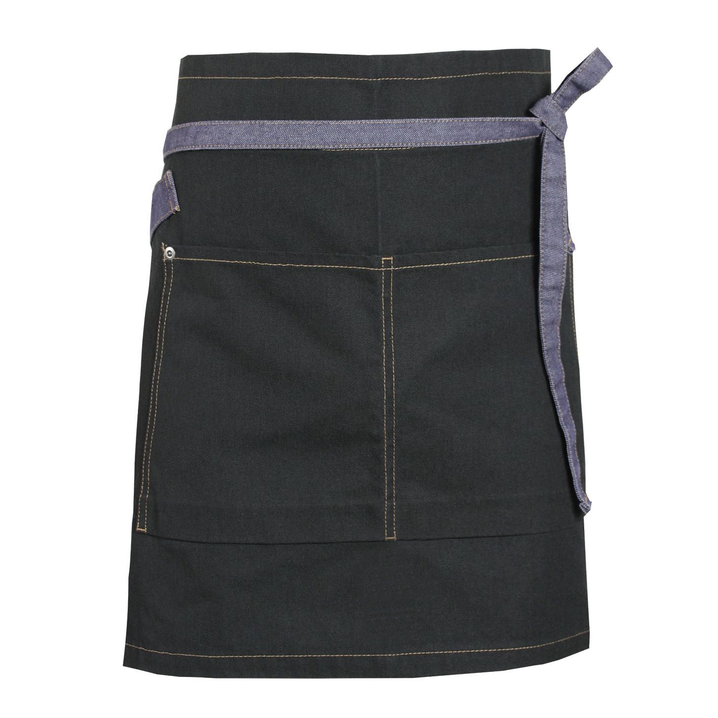 Nybo Svart/Denimblå Unisex New Nordic-förkläde, slitstarkt, rymliga fickor