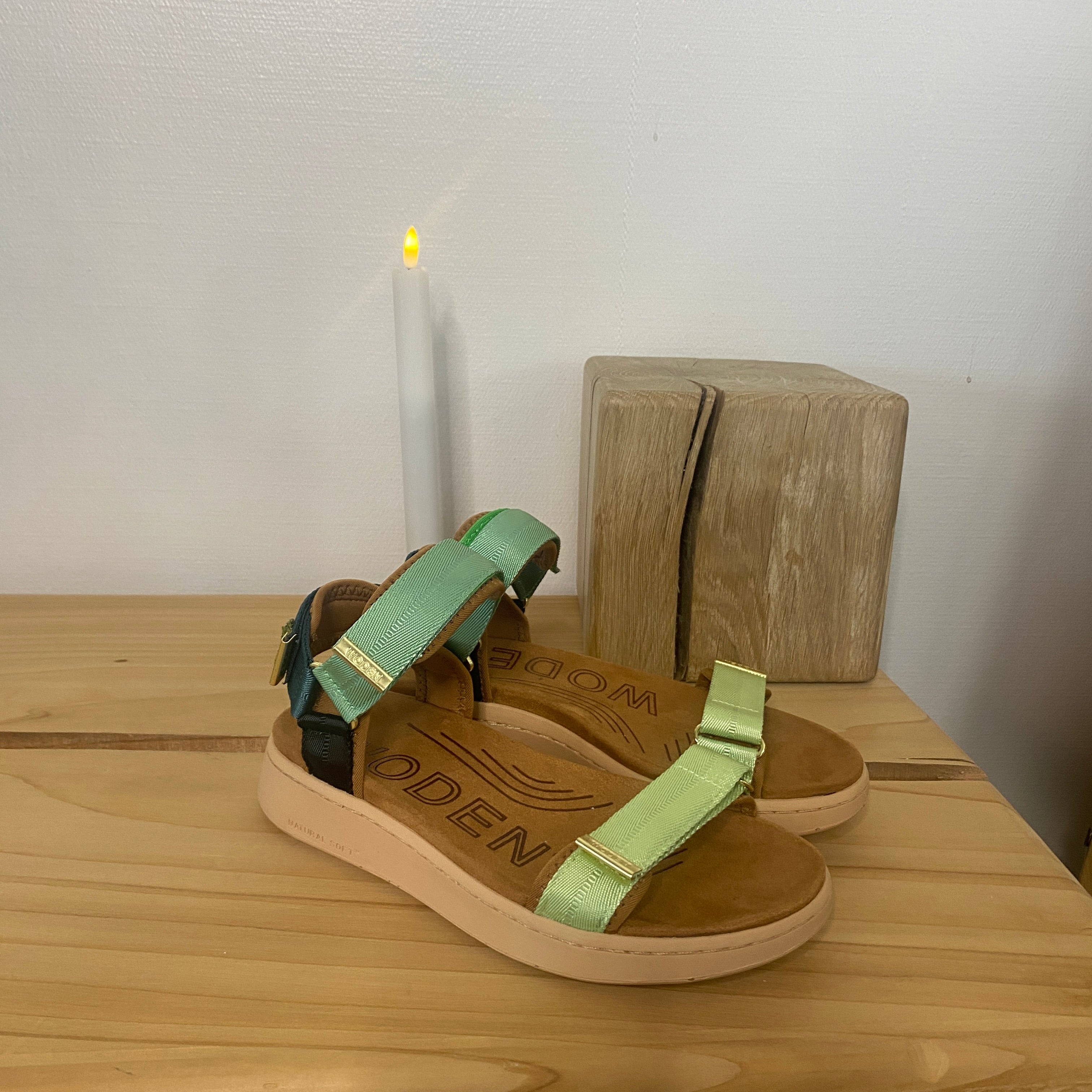 Line – Apple Green Multi – WODEN-sandal