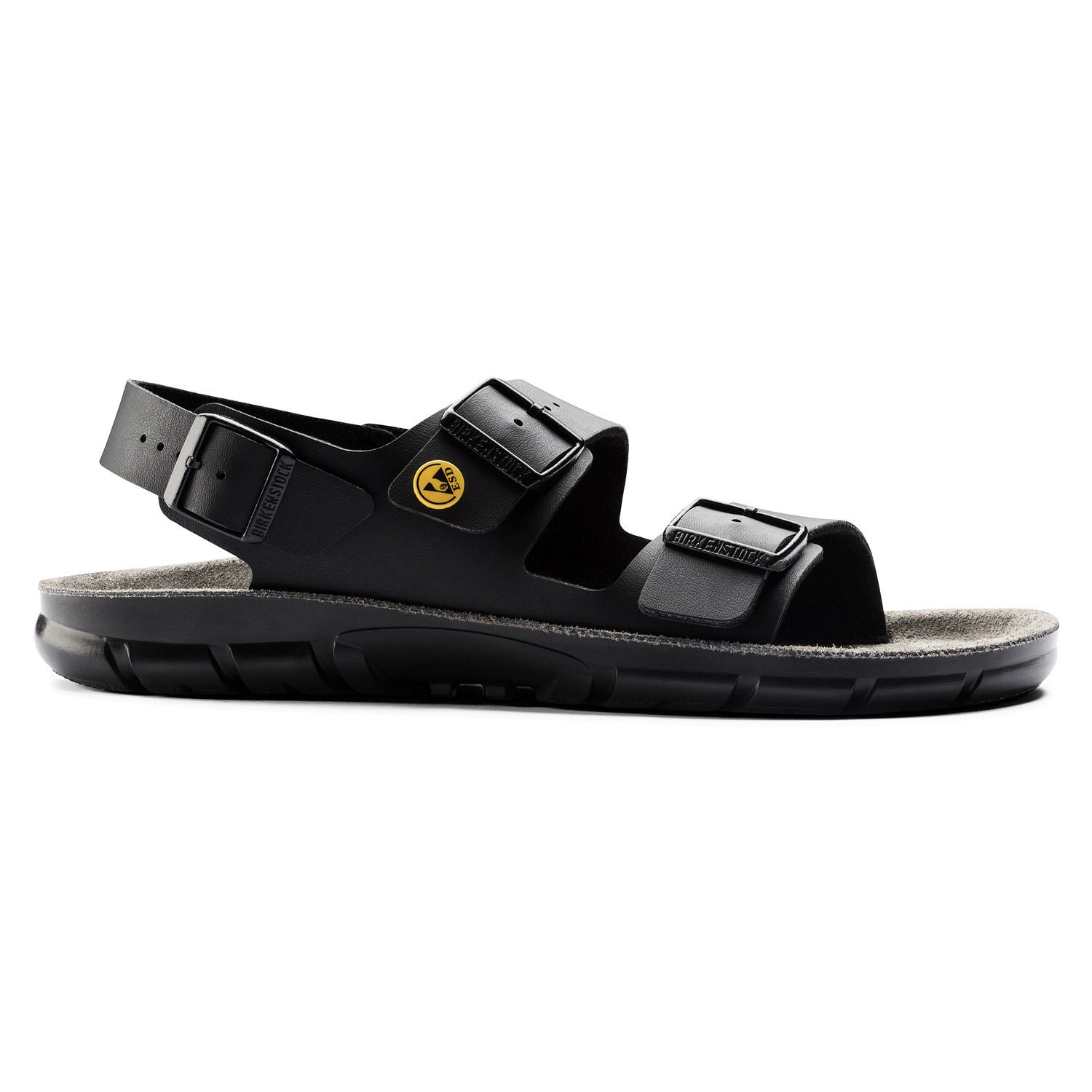 Svart Kano-sandal från Birkenstock – ESD-godkända sulor