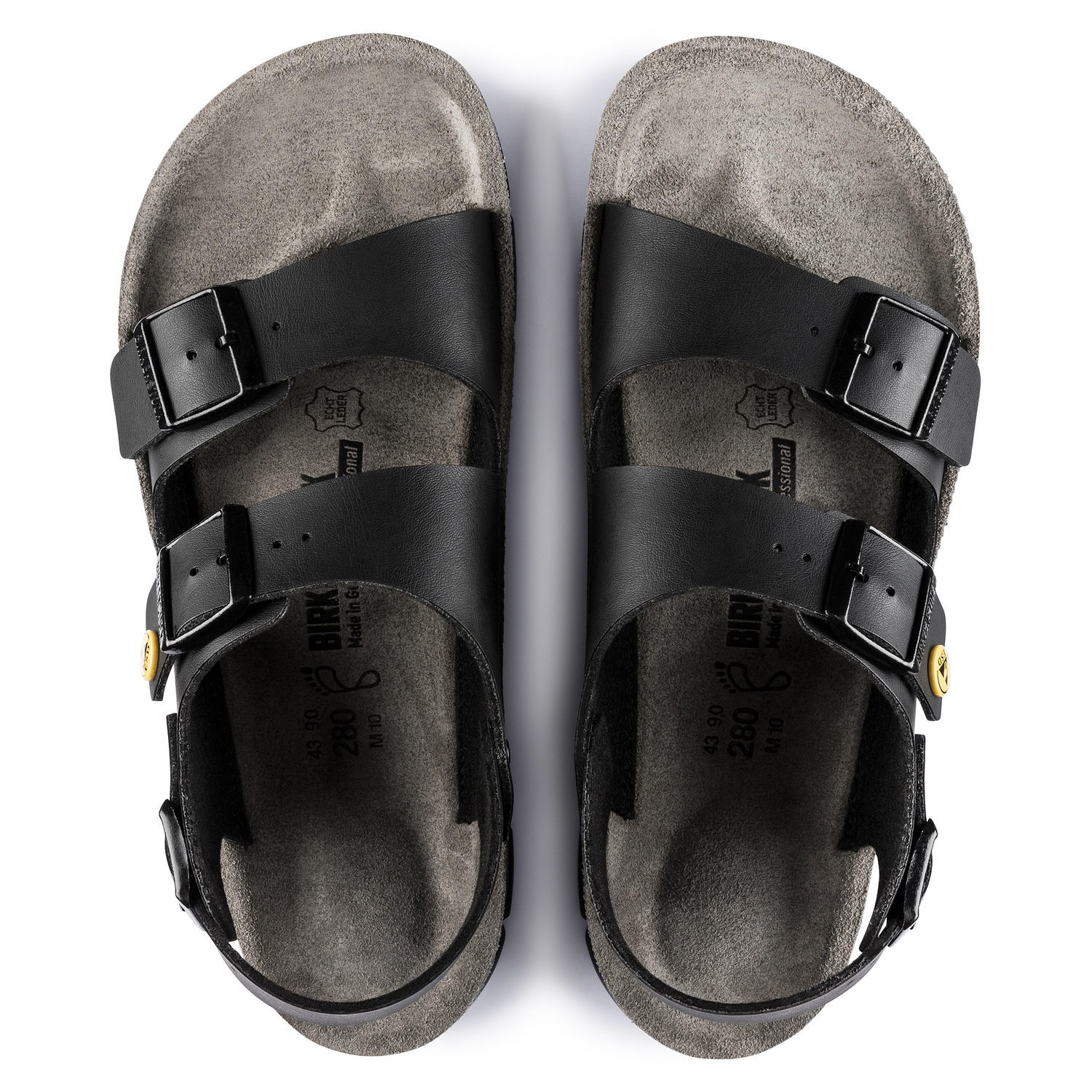 Svart Kano-sandal från Birkenstock – ESD-godkända sulor