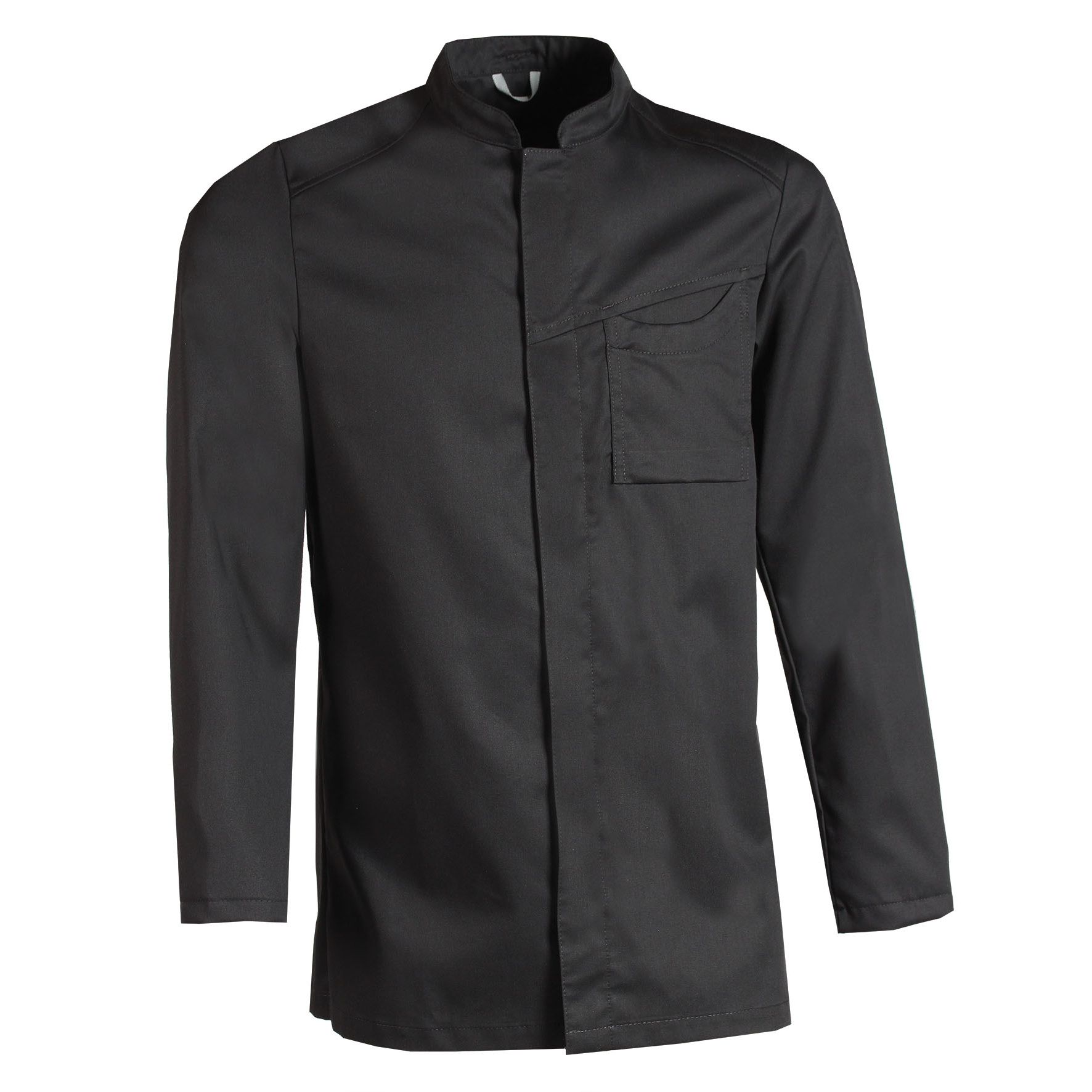 Nybo Sort Unisex New Nordic Kokkejakke, Långärmad, Komfort, Stretchbar