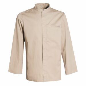 Nybo Khaki Unisex New Nordic Kokkejakke, långärmad, bekväm, elastisk