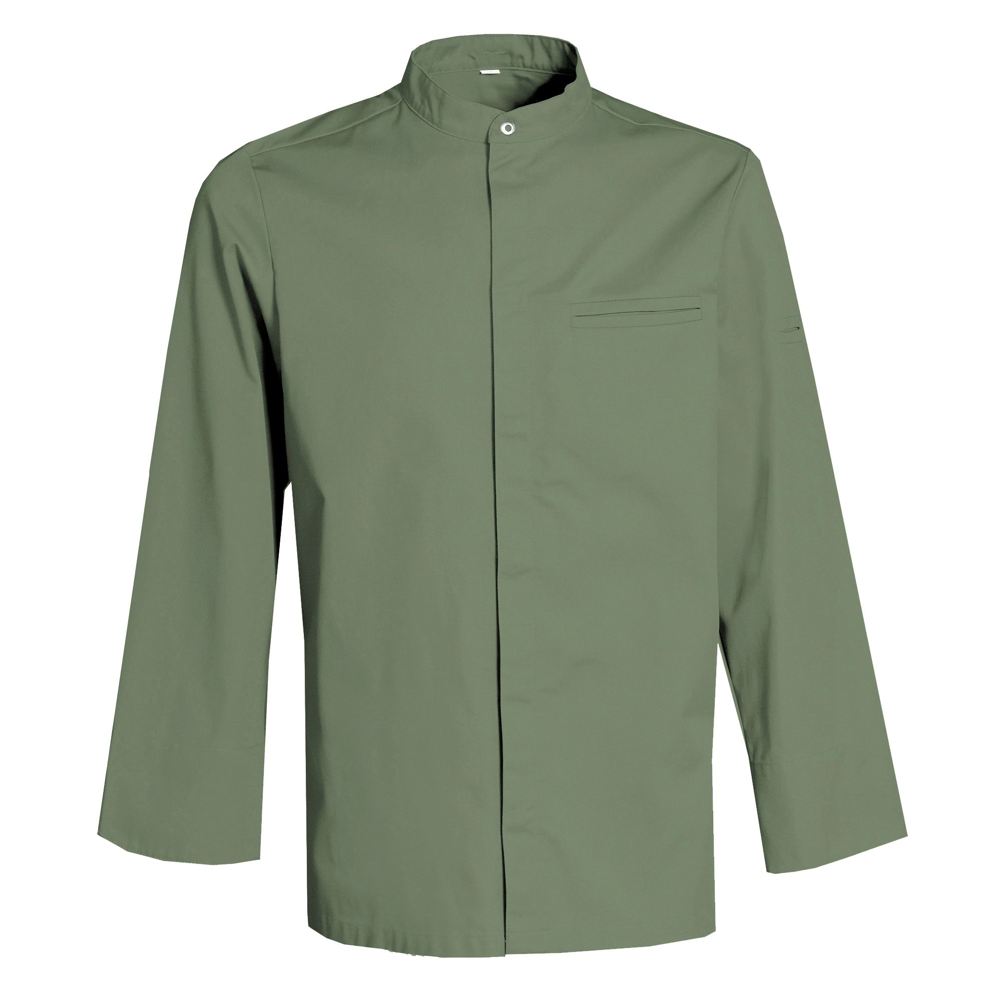 Nybo Khaki Unisex New Nordic Kokkejakke, långärmad, bekväm, elastisk