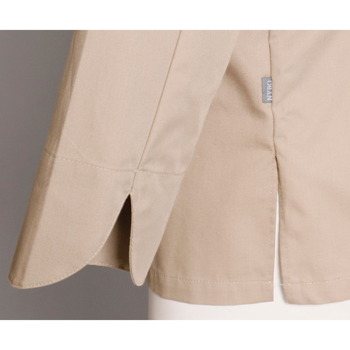 Nybo Khaki Unisex New Nordic Kokkejakke, långärmad, bekväm, elastisk