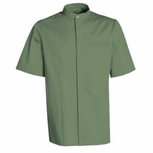 Nybo Grön Unisex New Nordic Kockjacka, Kortärmad, Stretch, Bekväm Passform
