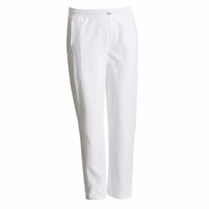 Nybo Move vita unisex träningsbyxor, 4-vägs stretch, komfort, justerbar passform