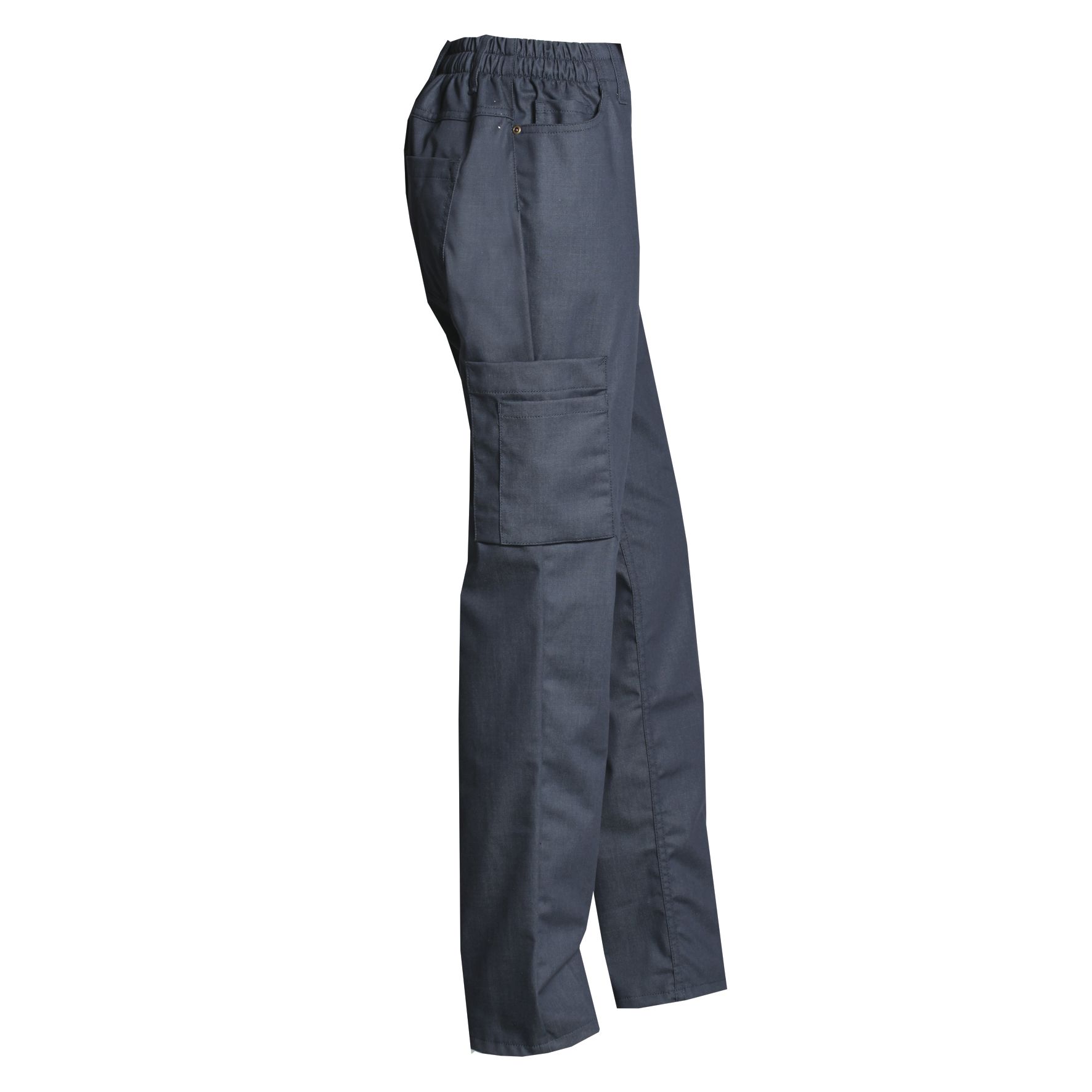 Nybo Blå Unisex Nature Jeans, Pull-on, resår, komfort, slitstark, stretch